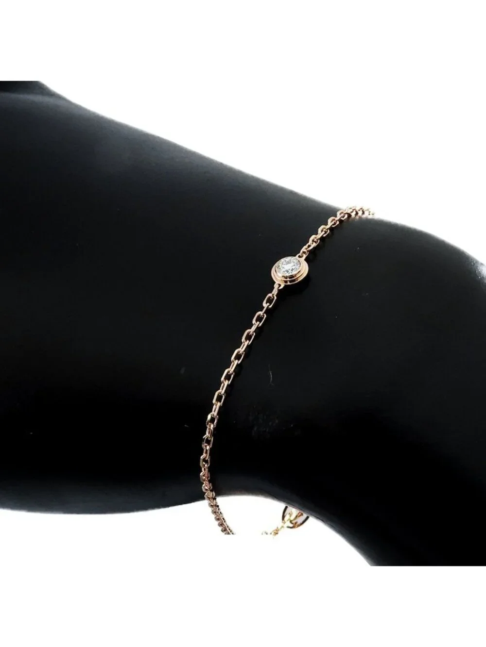 Cartier D'amour Bracelet Pink Gold 18k Diamond MM Box 18.5